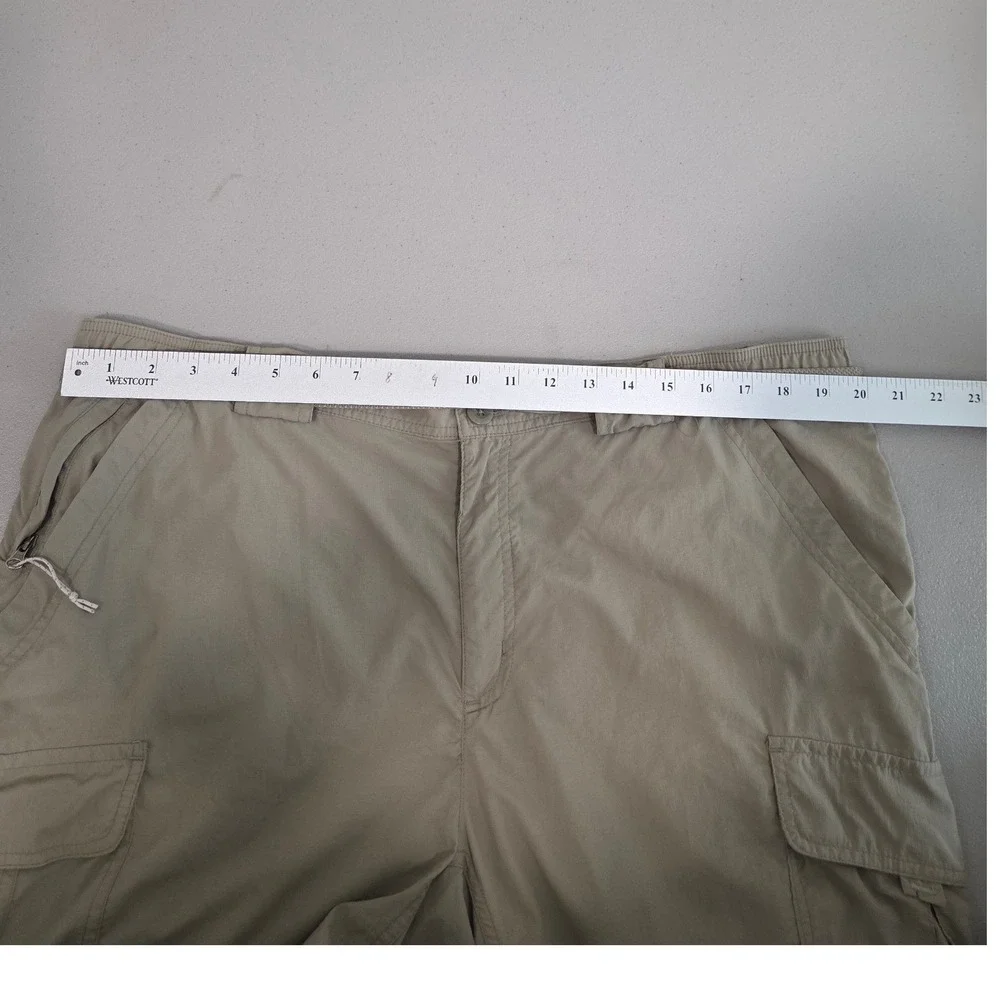 Columbia Mens Tan Convertible Cargo‎ Pants XL 38 Titanium Hiking Outdoor Fishing